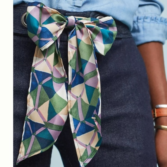 Anthropologie Essential Crop Flare Denim Trousers Size 12 - Picture 14 of 16